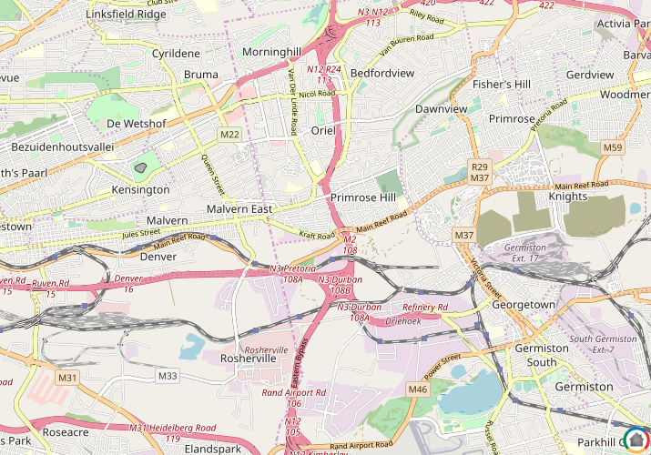 Map location of Wychwood